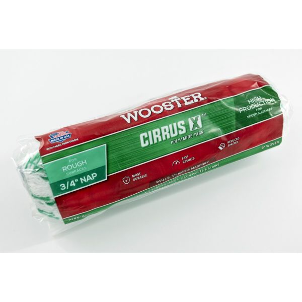 "NEW CIRRUS X" 23см, ворс - 19мм, Валик Wooster для фасадів з поліаміду [R185-9]
