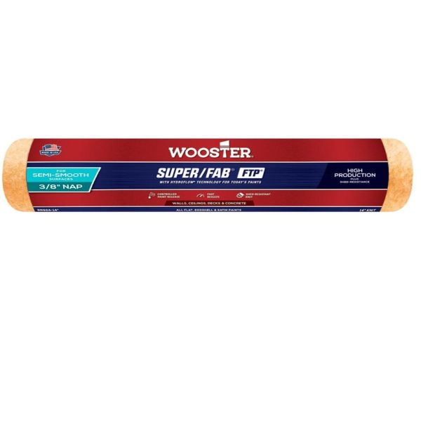 "Super/Fab FTP" 46см, ворс - 9мм, Валик Wooster високопродуктивний в'язаний [RR923-18]