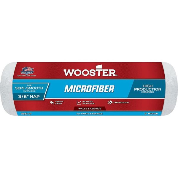 "Microfiber" 23см, ворс - 9мм, Валик Wooster з мікрофібри [R523-9]