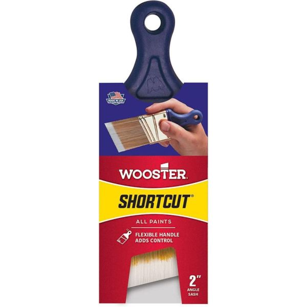 Пензель синтетичний "Wooster Shortcut ANGLE SASH", з кутовим зрізом - 2" (5см) [Q3211]