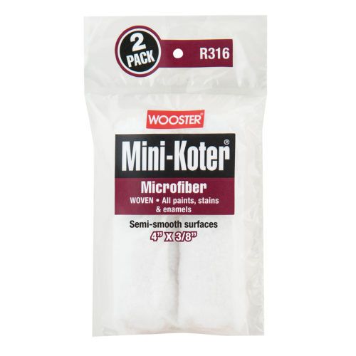 "MICROFIBER MINI-KOTER" 10см, ворс - 9мм, Комплект міні-валиків Wooster [R316-4]