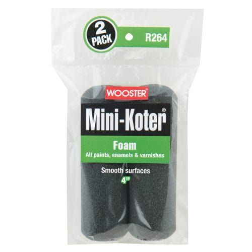 "Mini-Koter Foam" довжина - 10см, Комплект міні-валиків Wooster [R264-4]