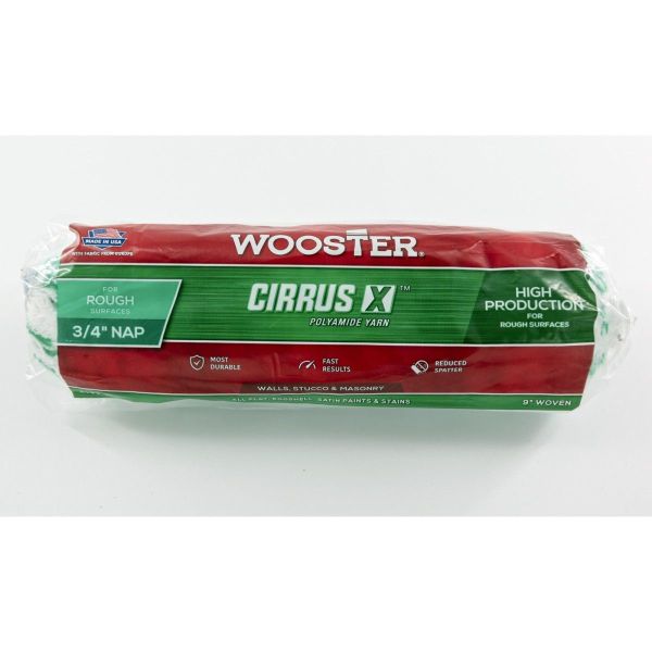 "NEW CIRRUS X" 23см, ворс - 19мм, Валик Wooster для фасадів з поліаміду [R185-9]